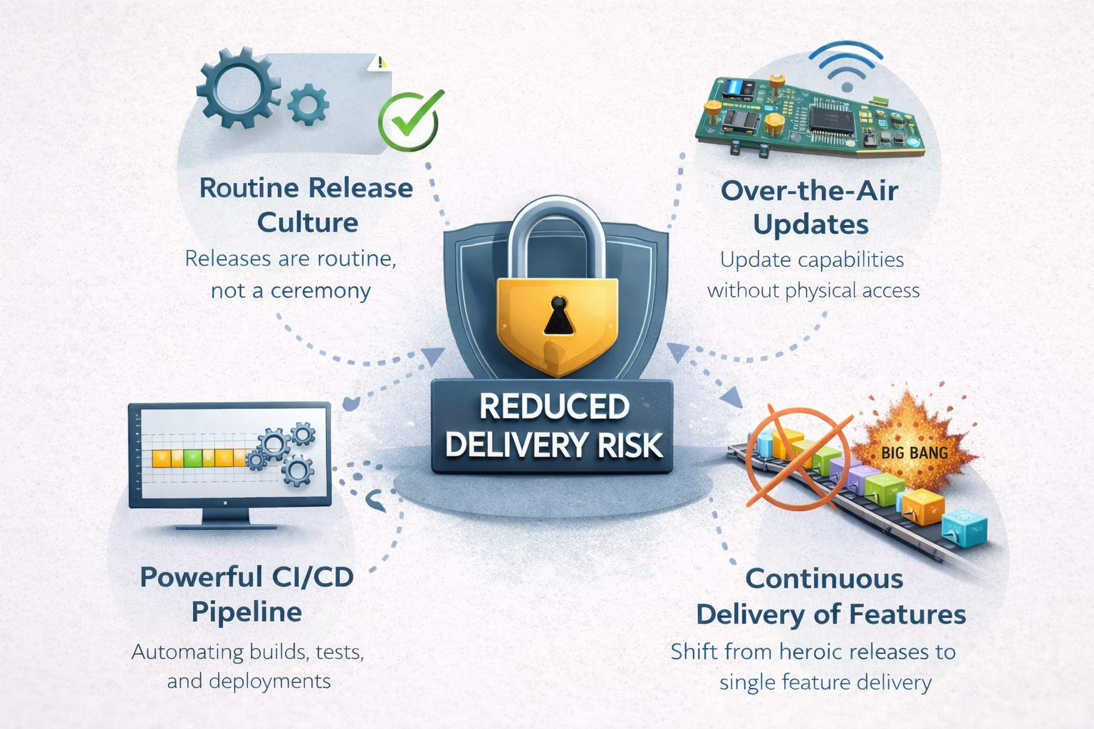 Four factors to reduce delivery risk.